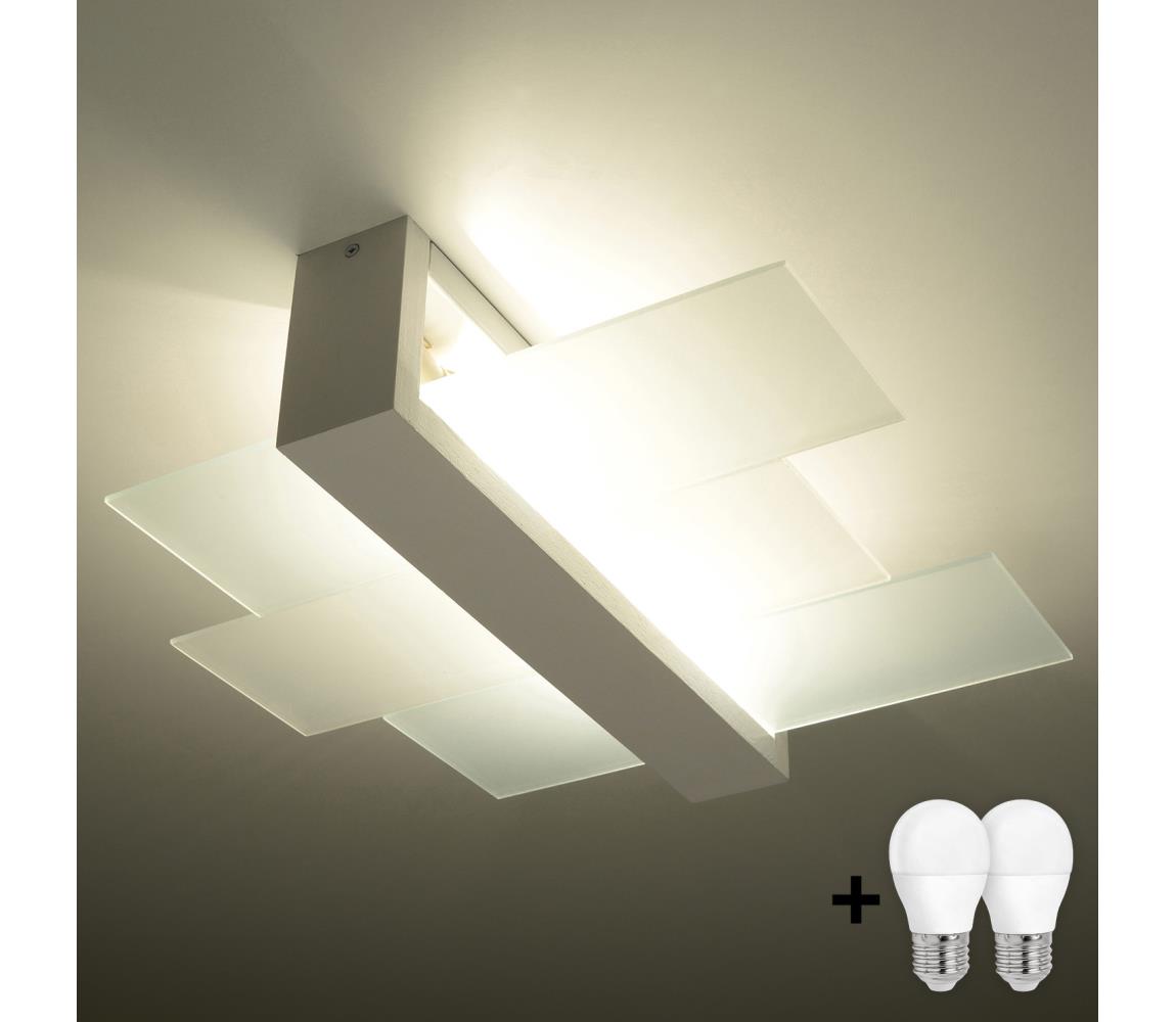 Brilagi LED Stropné svietidlo HERA 2xE27/7,5W/230V biela