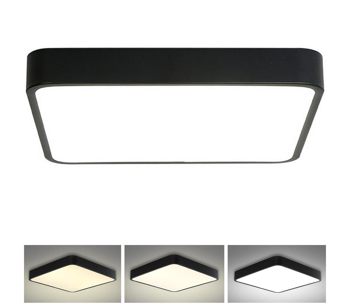 Brilagi LED stropné svietidlo POOL LED/48W/230V 3000/4500/6000K 50x50 cm čiern