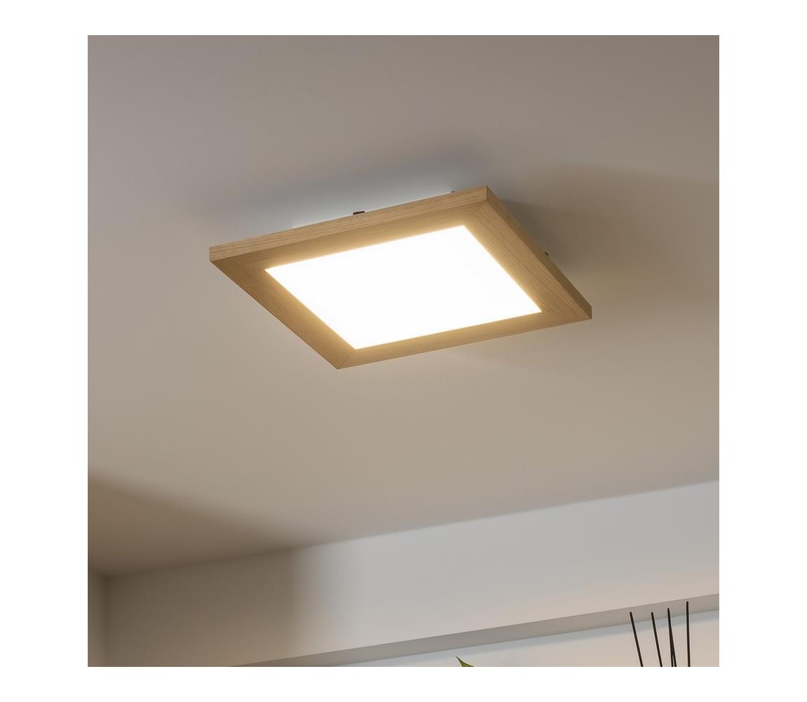 Brilagi LED Stropné svietidlo SLIMFRAME WOOD LED/25W/230V 34x34 cm hnedá BG1534+EG99421