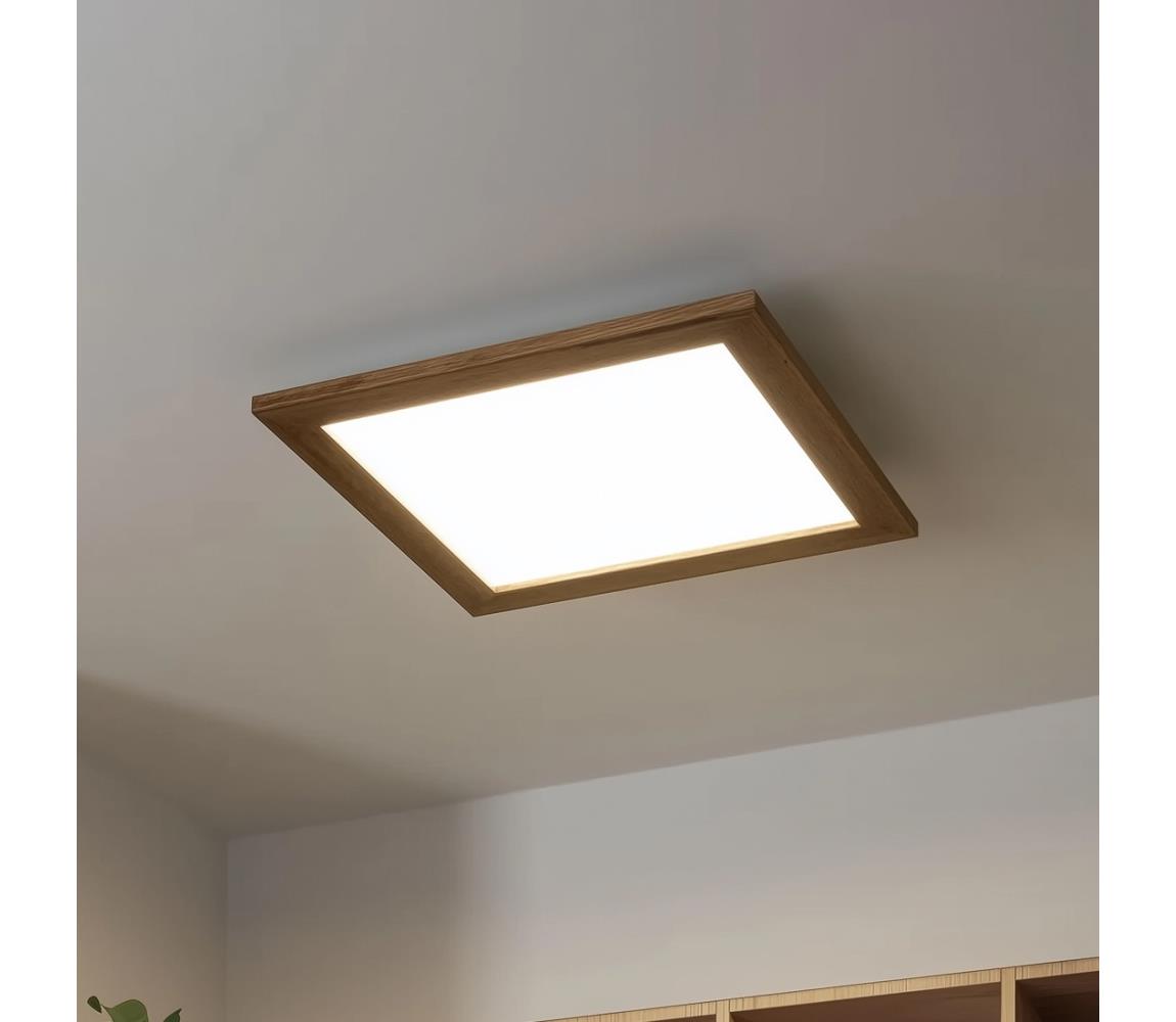 Brilagi LED Stropné svietidlo SLIMFRAME WOOD LED/36W/230V 49,5x49,5 cm hnedá BG1538+EG99432