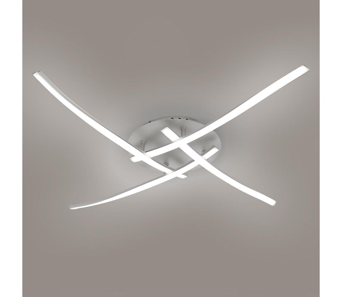 Brilagi LED stropné svietidlo STRIPES LED/32W/230V strieborné BRMX7028-4B/SN