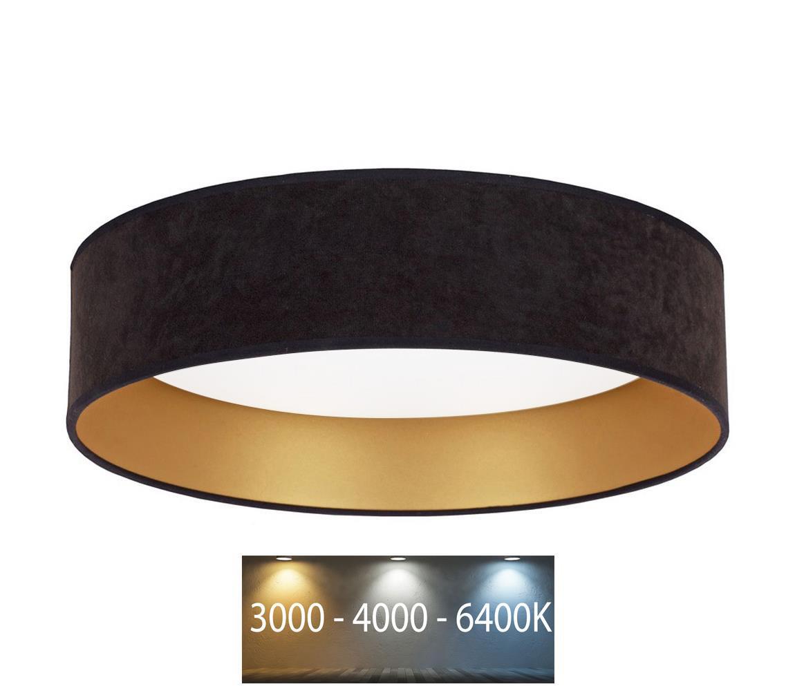 Brilagi LED Stropné svietidlo VELVET LED/24W/230V 3000/4000/6400K čierna/zlatá