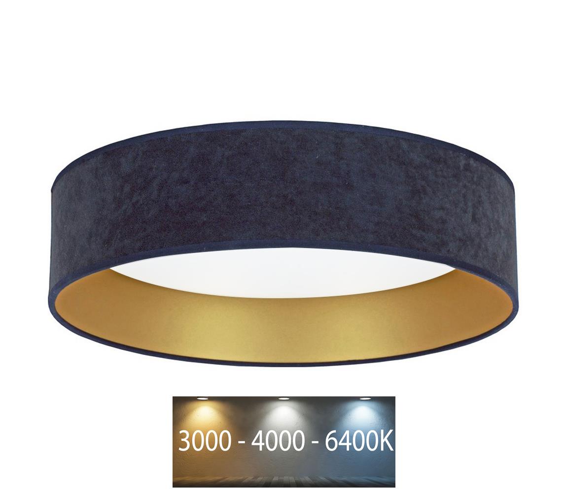 Brilagi LED Stropné svietidlo VELVET LED/24W/230V 3000/4000/6400K modrá/zlatá