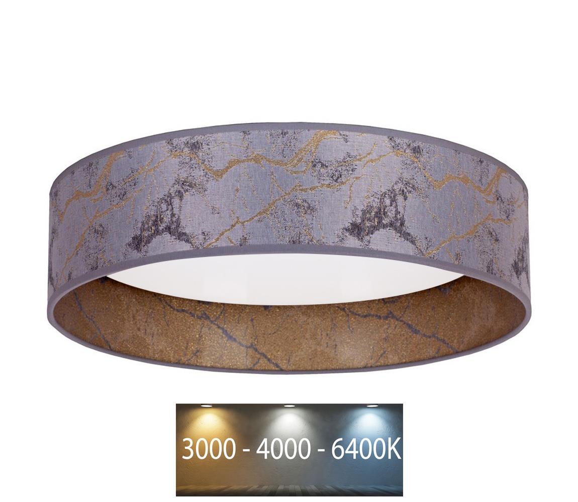 Brilagi LED Stropné svietidlo VELVET LED/24W/230V 3000/4000/6400K šedá/zlatá