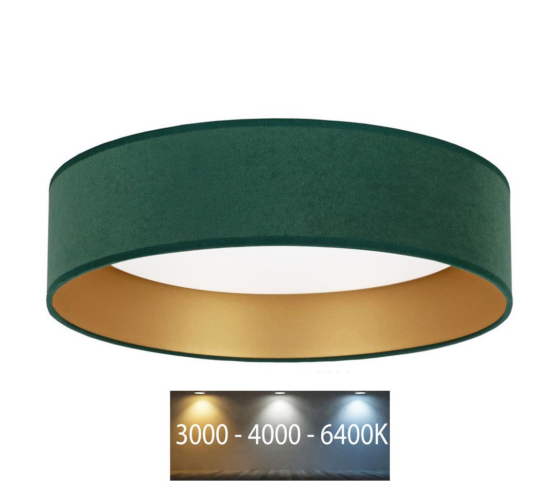 Brilagi LED Stropné svietidlo VELVET LED/24W/230V 3000/4000/6400K zelená/zlatá