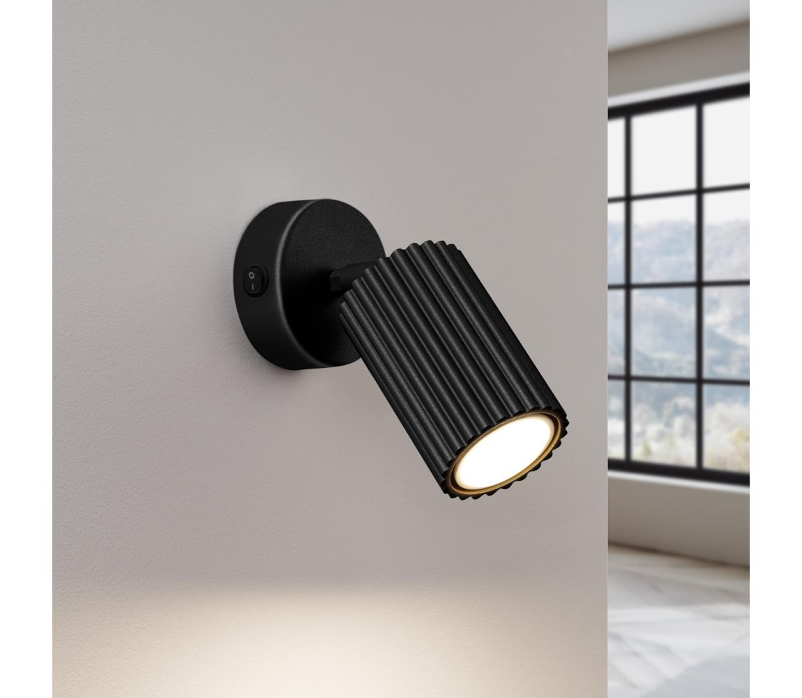 Brilagi Nástenné bodové svietidlo CRESTO 1xGU10/10W/230V čierna