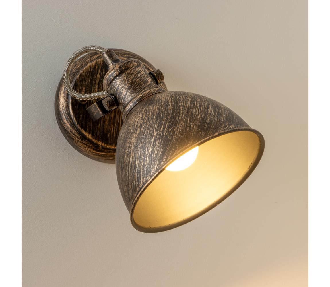 Brilagi Nástenné bodové svietidlo TECHNO 1xE27/60W/230V bronzová/patina BG71328