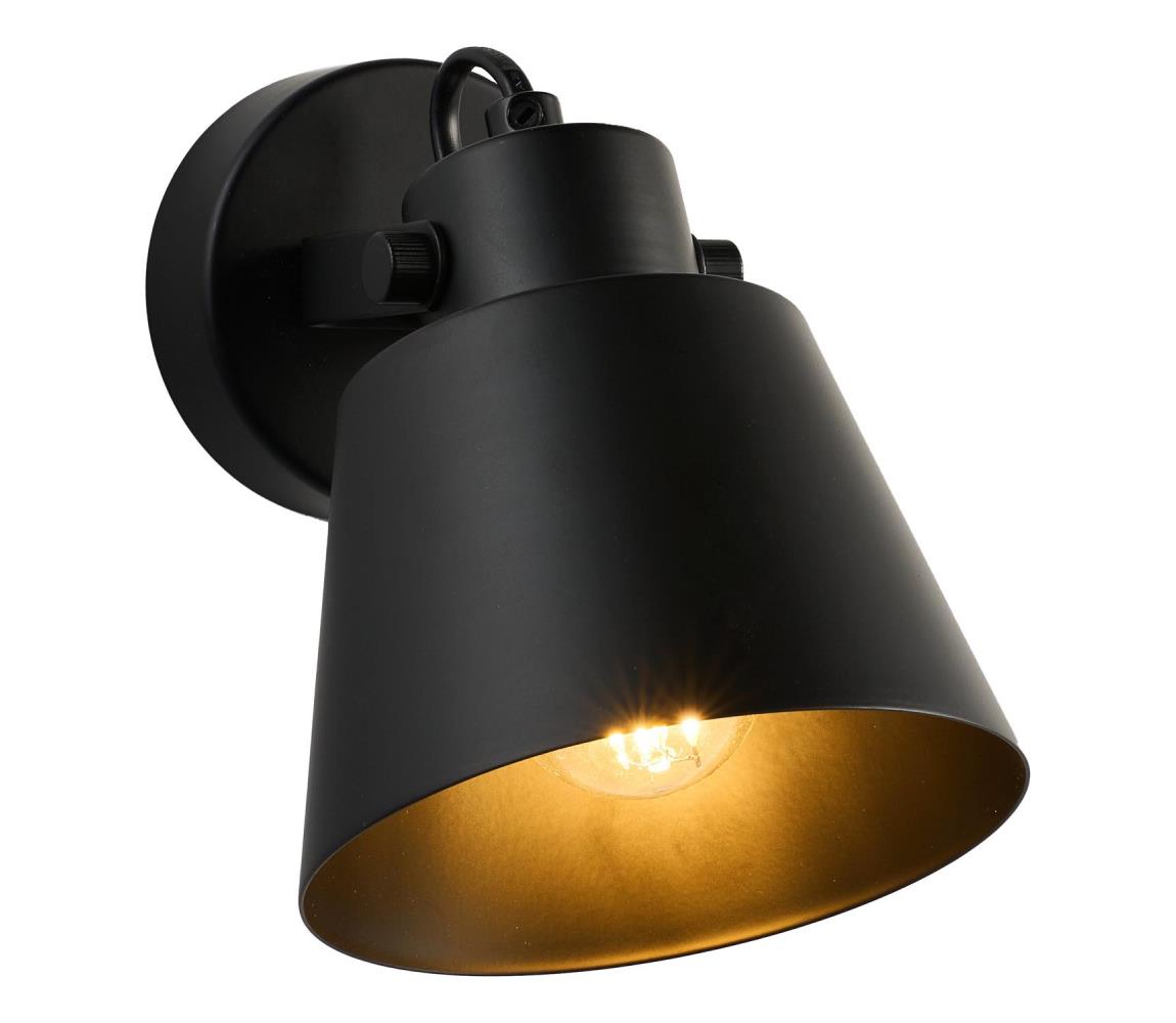 Brilagi Nástenné bodové svietidlo TECHNO 1xE27/60W/230V čierna