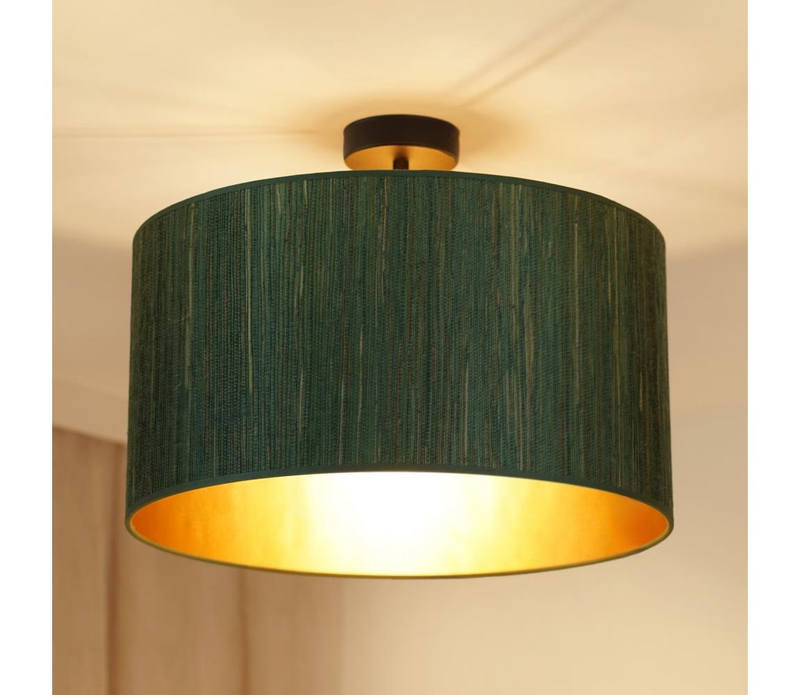 Brilagi Prisadený luster BOSTON ROLLER 1xE27/15W/230V pr. 45 cm zelená/zlatá 609043