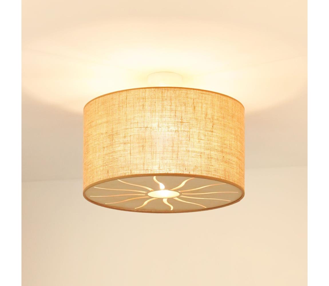 Brilagi Prisadený luster COUNTRY ROLLER 1xE27/15W/230V pr. 45 cm béžová 609500