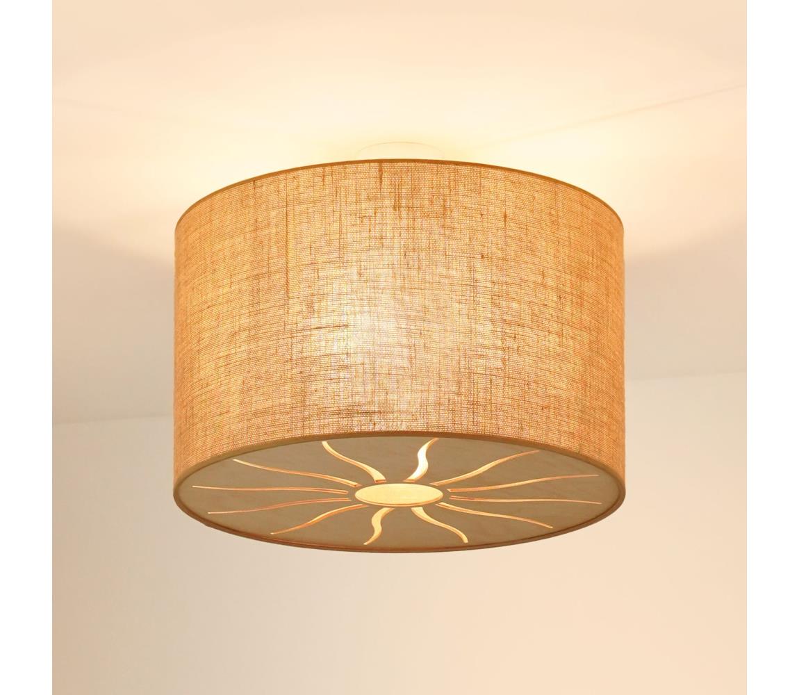 Brilagi Prisadený luster COUNTRY ROLLER 1xE27/15W/230V pr. 50 cm béžová 609470