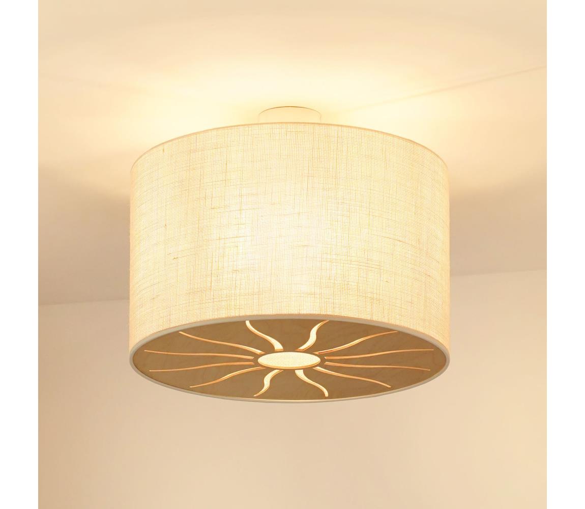 Brilagi Prisadený luster COUNTRY ROLLER 1xE27/15W/230V pr. 50 cm krémová 609487