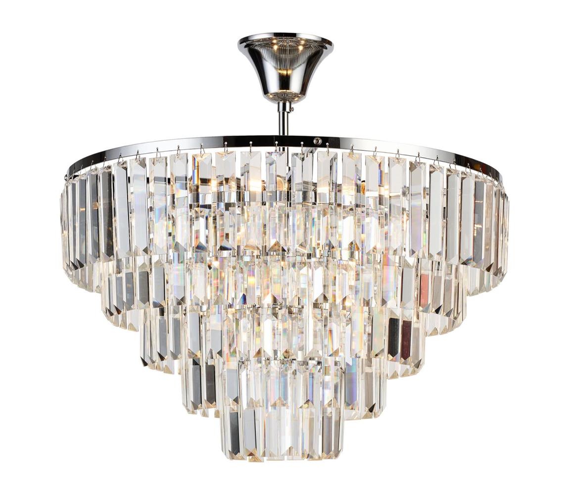 Brilagi Prisadený luster CRYSTAL 5xE14/40W/230V lesklý chróm BG71345