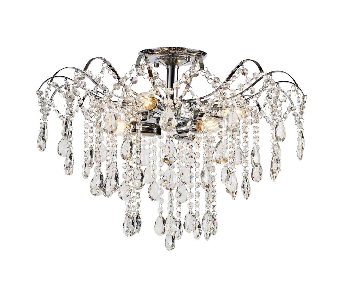 Brilagi Prisadený luster CRYSTAL 6xE14/60W/230V lesklý chróm BG71342