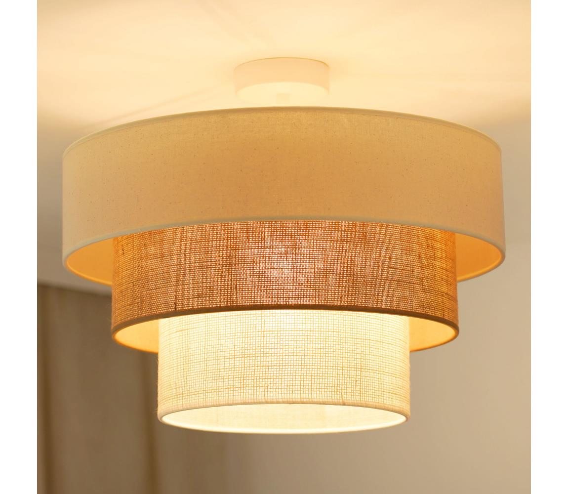 Brilagi Prisadený luster DENVER LUNETA 1xE27/15W/230V pr. 45 béžová/hnedá/krémová 607995