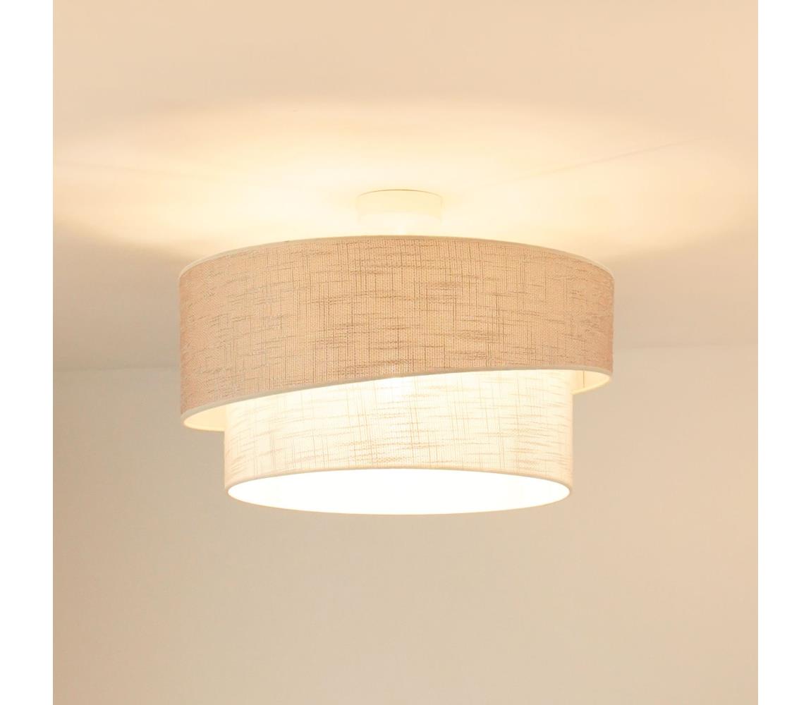 Brilagi Prisadený luster DOVER SHINE 1xE27/15W/230V pr. 50 cm šedá/krémová 608152