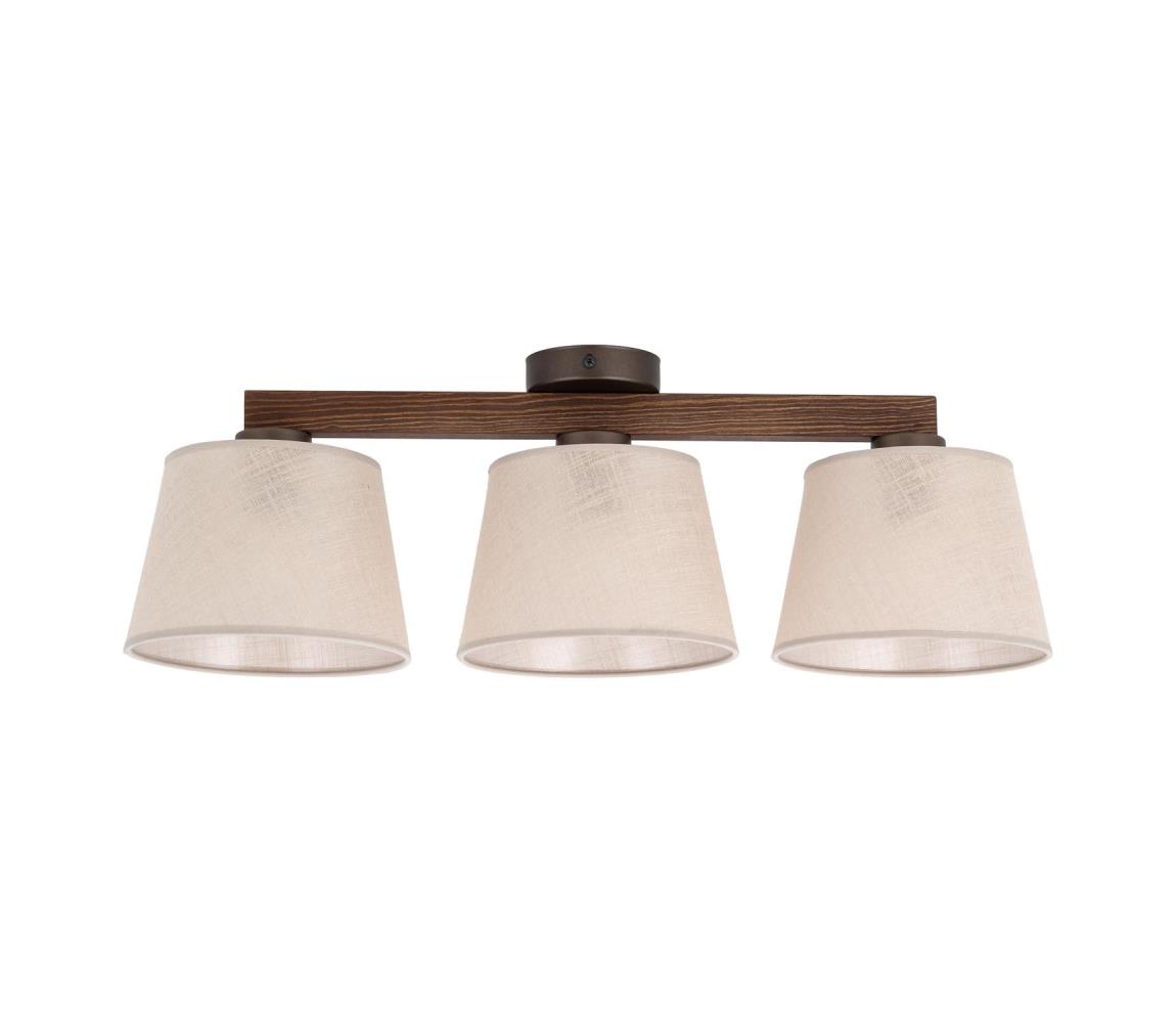 Brilagi Prisadený luster LATTE 3xE27/60W/230V borovica/béžová 11561