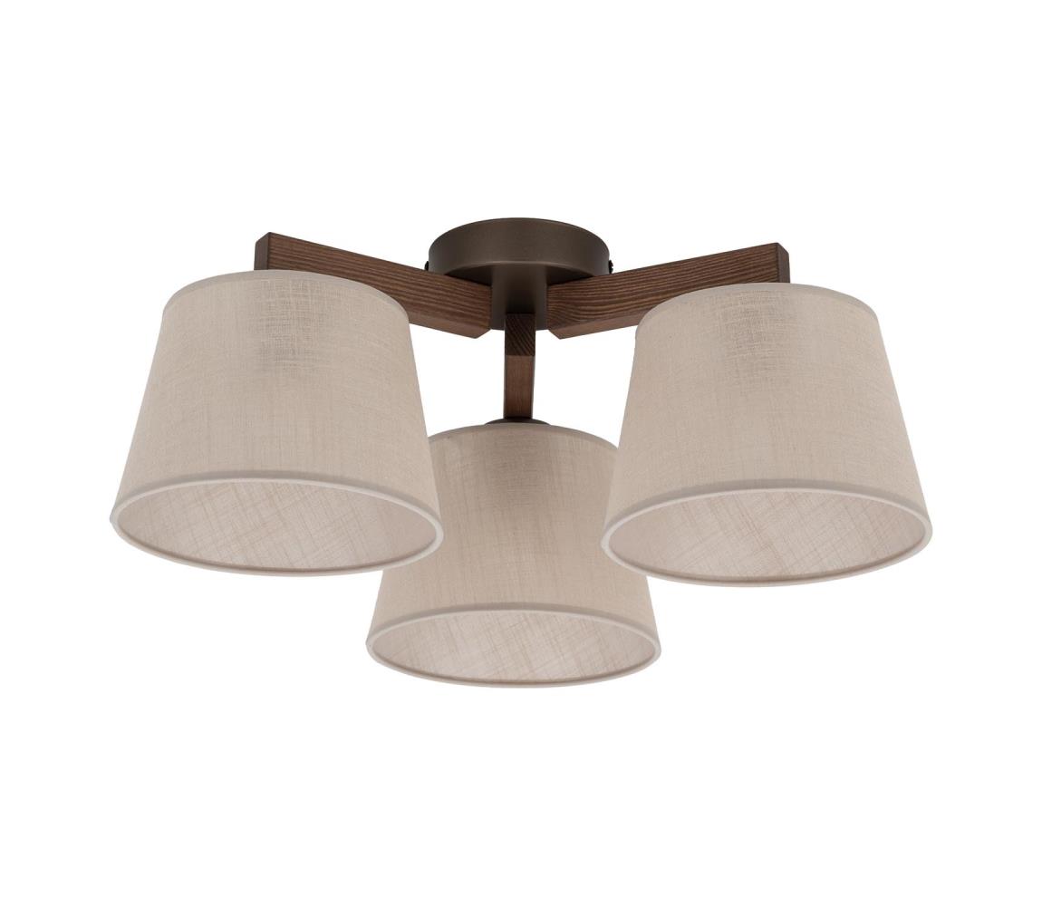 Brilagi Prisadený luster LATTE 3xE27/60W/230V borovica/béžová 11571