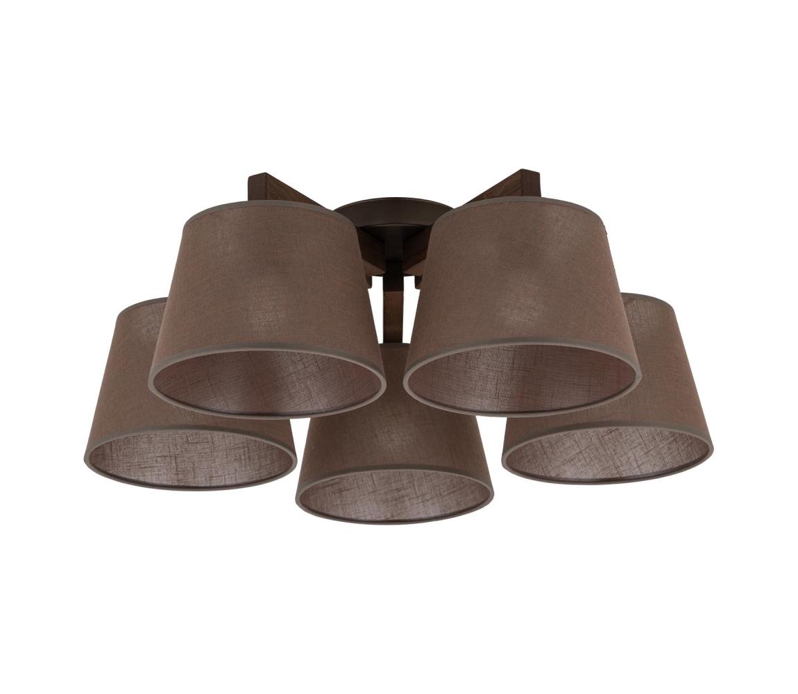 Brilagi Prisadený luster LATTE 5xE27/60W/230V borovica/hnedá 11577