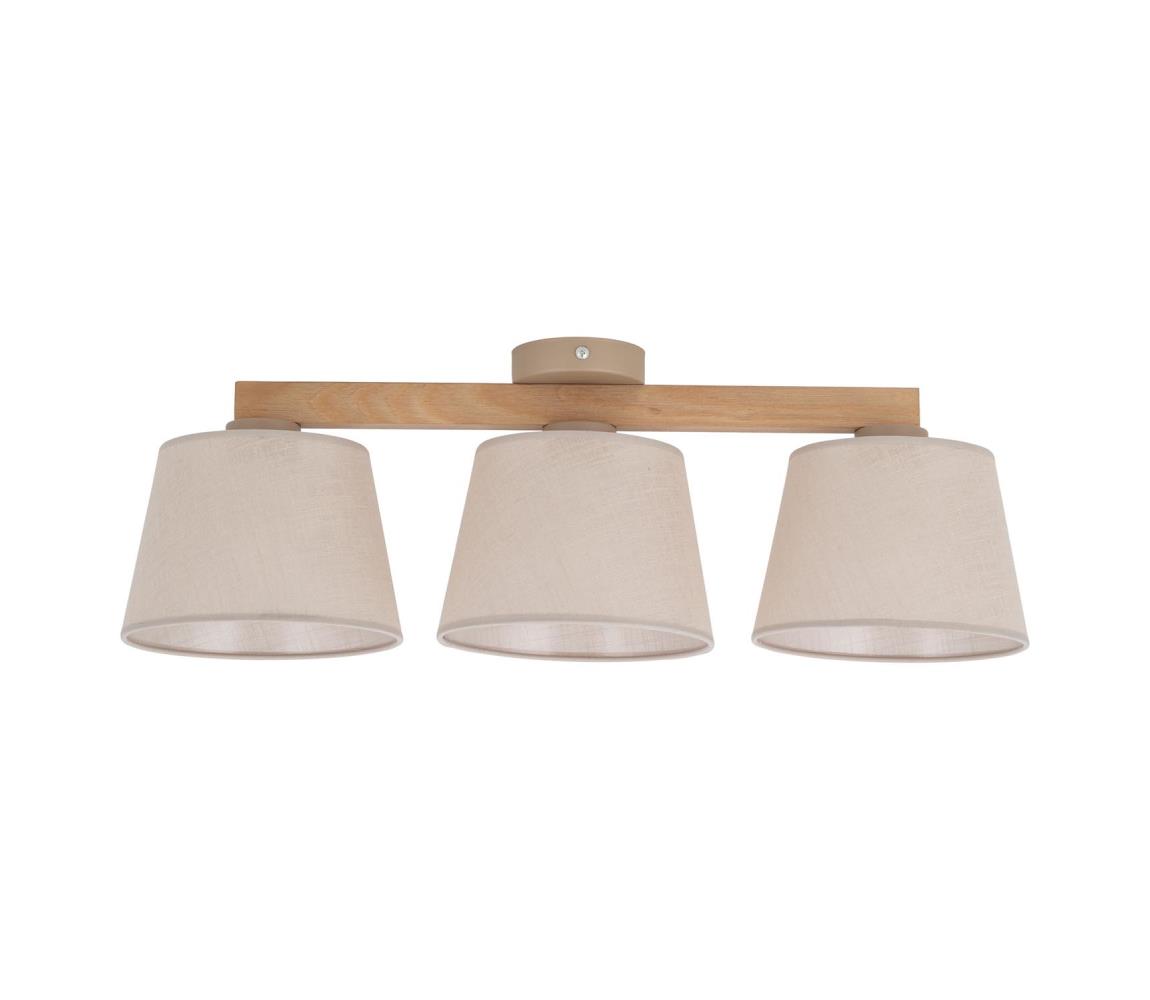 Brilagi Prisadený luster LATTE SABIA 3xE27/60W/230V borovica/béžová 11565