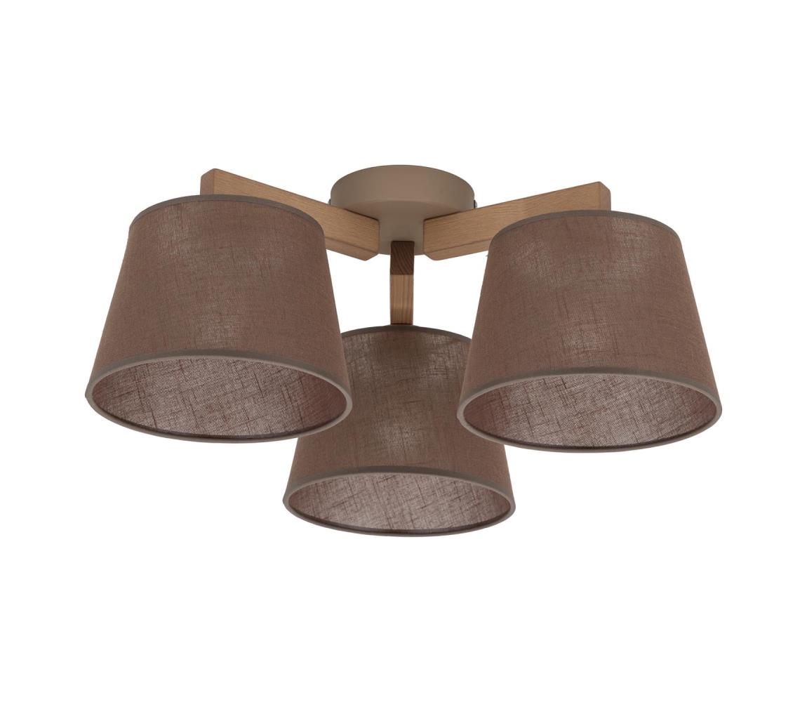 Brilagi Prisadený luster LATTE SABIA 3xE27/60W/230V borovica/hnedá 11575