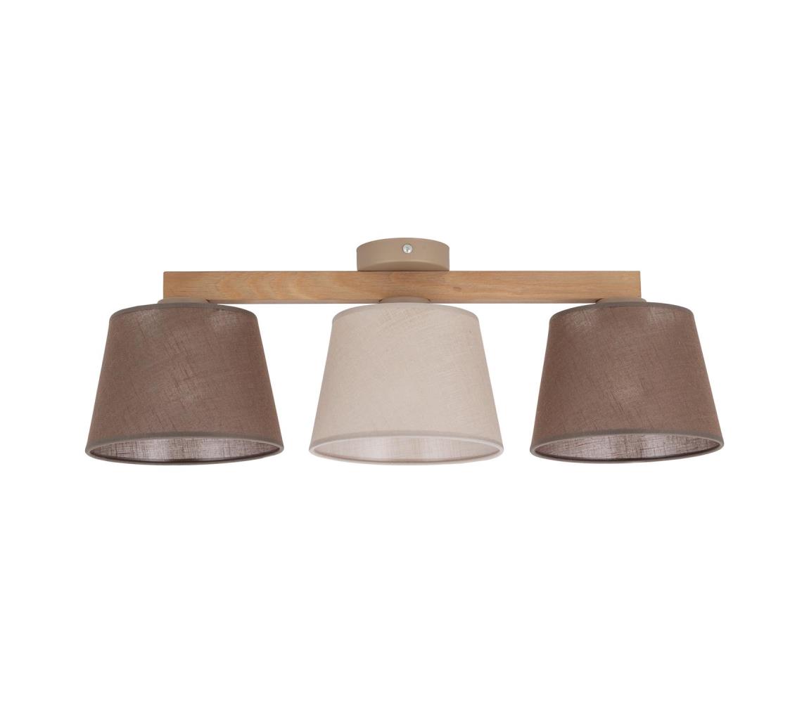 Brilagi Prisadený luster LATTE SABIA 3xE27/60W/230V borovica/mix 11568