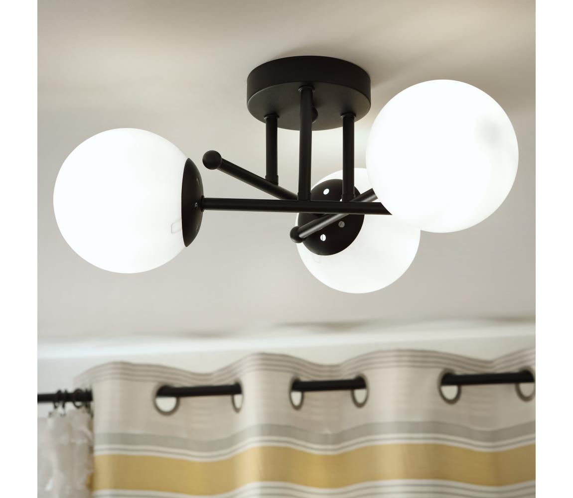 Brilagi Prisadený luster MALIVA 3xE14/15W/230V čierna/biela LM-3.220/CZARNY/BIAŁY