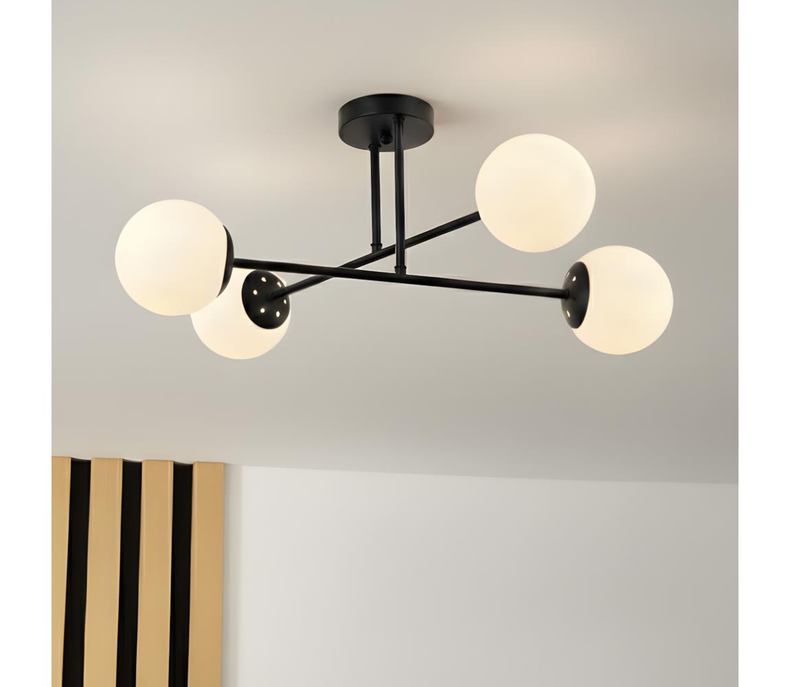 Brilagi Prisadený luster MALIVA 4xE14/15W/230V čierna/biela LM-4.220/CZARNY/BIAŁY
