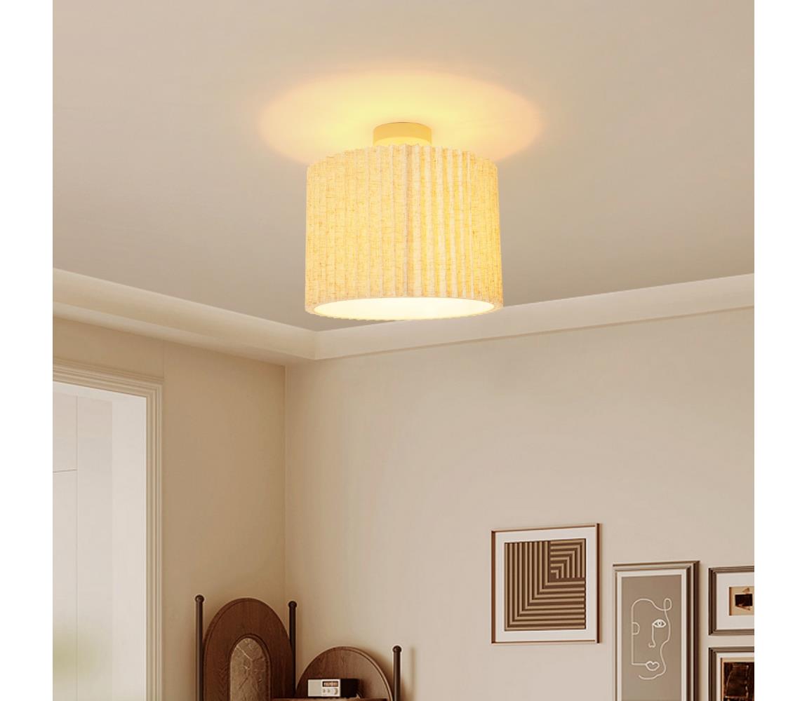 Brilagi Prisadený luster NORDIC WAVE 1xE27/15W/230V priemer 32 cm ľan/biela BRI394