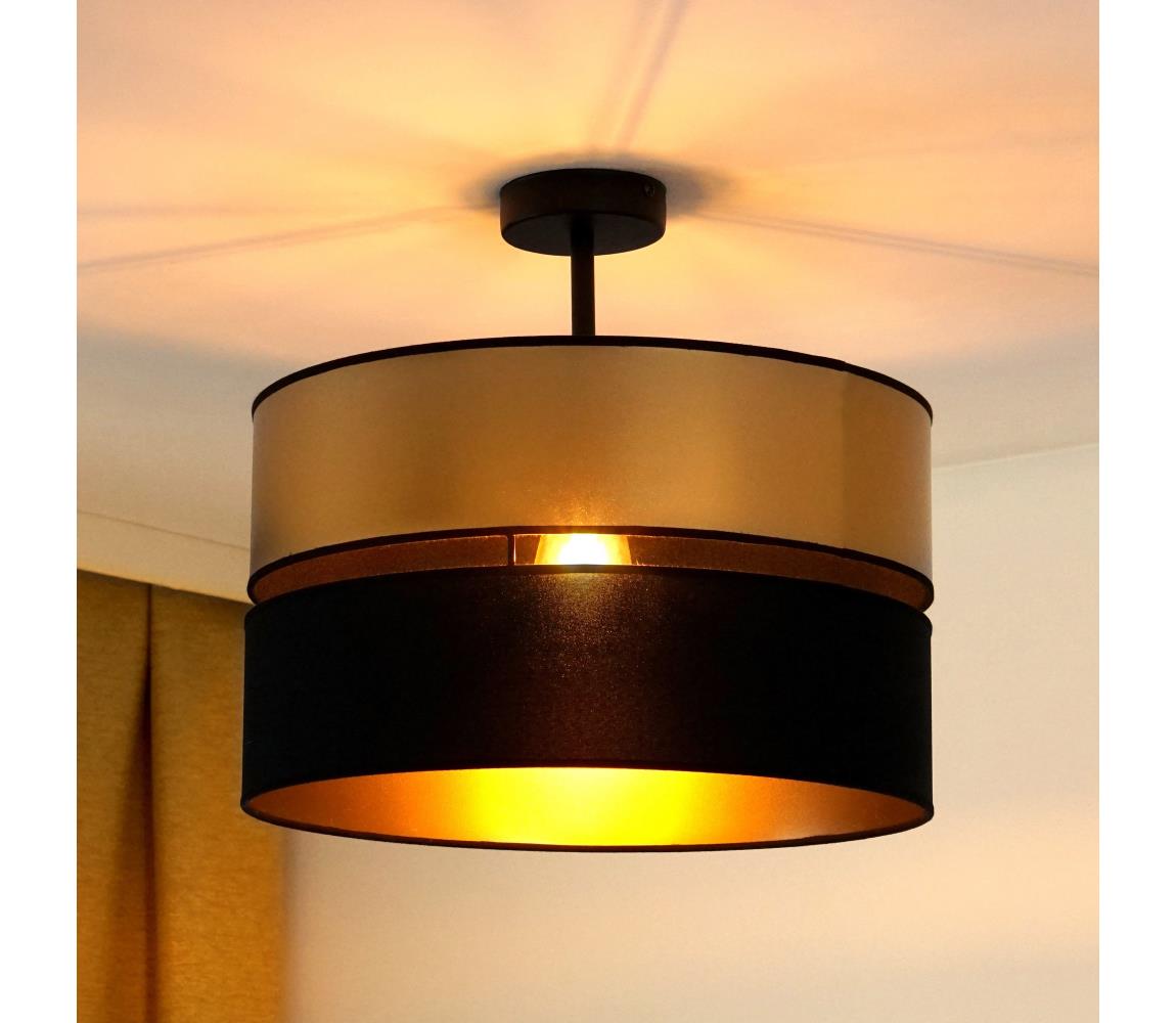 Brilagi Prisadený luster ROYAL 1xE27/15W/230V pr. 40 cm čierna/zlatá 8590828608042