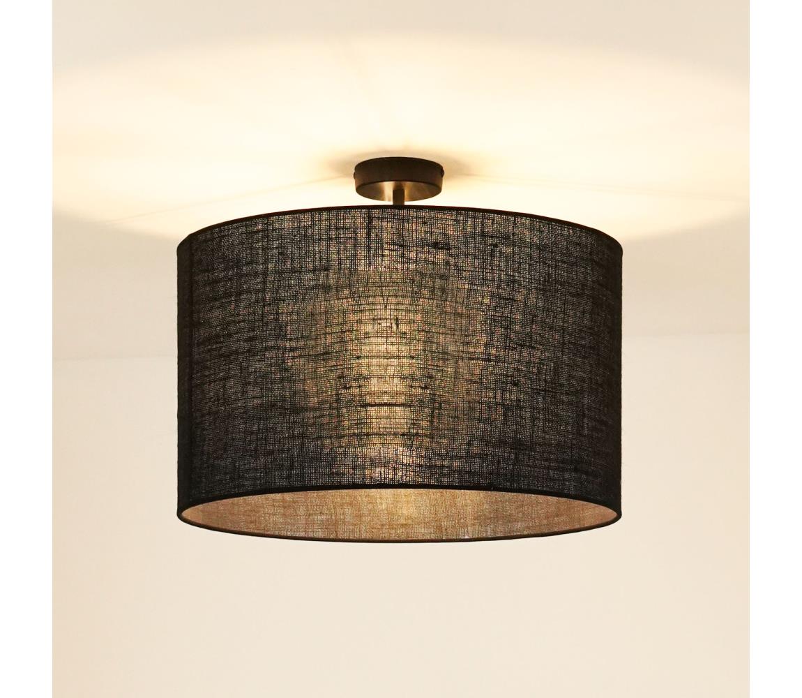 Brilagi Prisadený luster TUBES ROLLER 1xE27/15W/230V pr. 50 cm čierna 609333