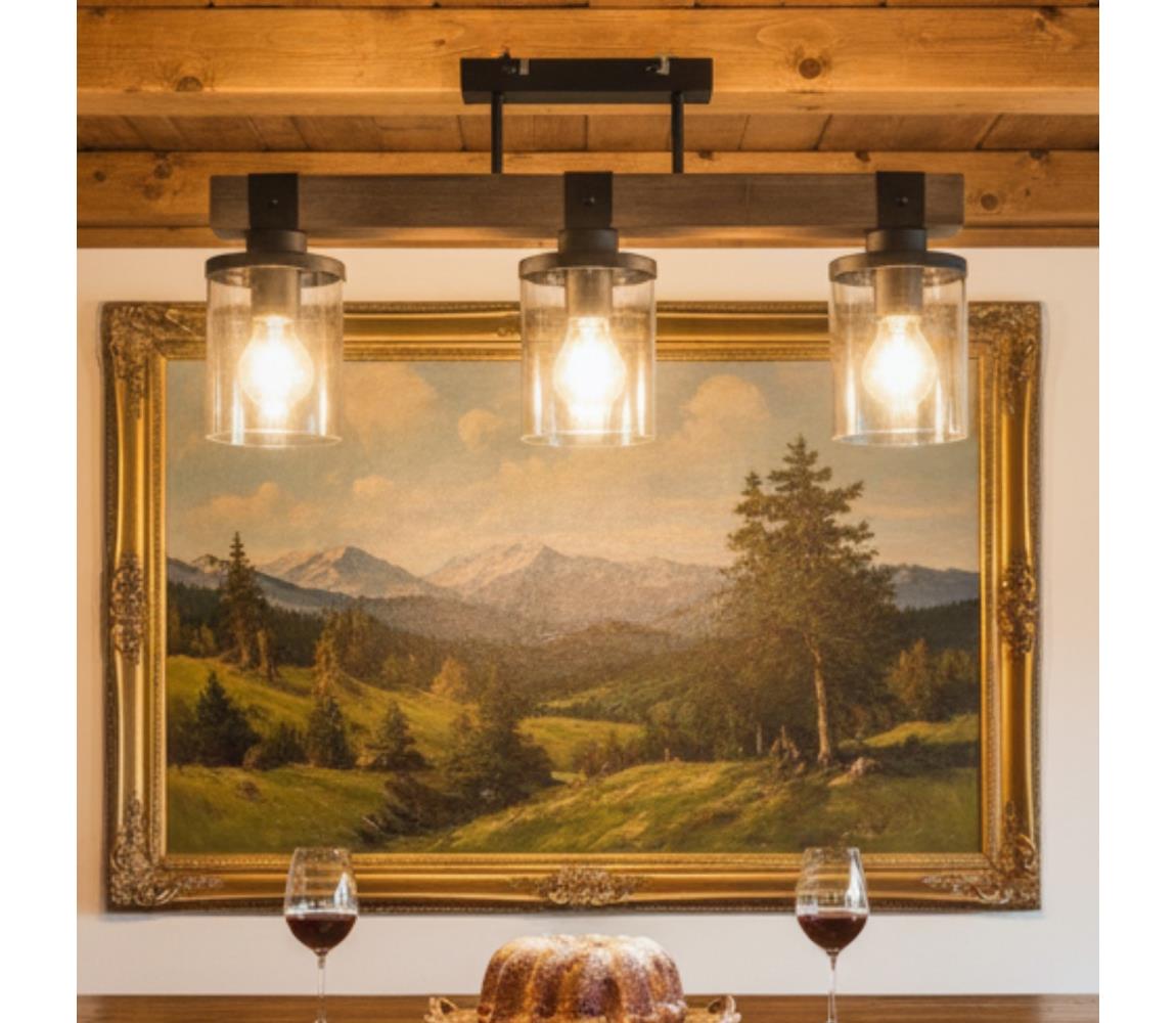 Brilagi Prisadený luster VISTA 3xE27/60W/230V dub 15555-3D-OEM