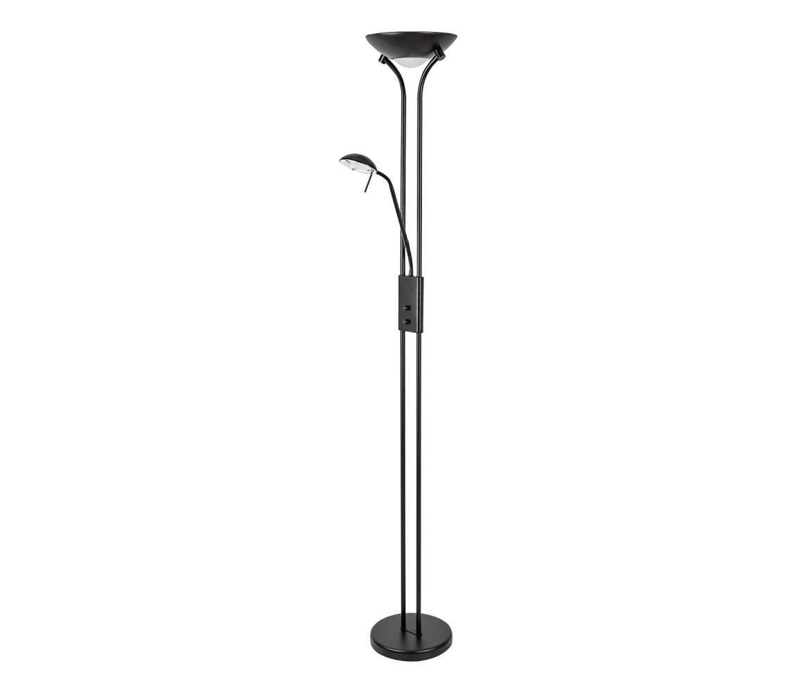 Brilagi Stmievateľná stojacia lampa SCARLETT 1xR7s/230W/230V + 1xG9/40W čierna 63057