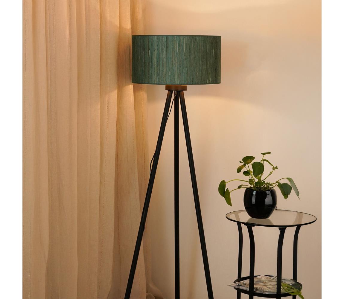 Brilagi Stojacia lampa BOSTON ROLLER 1xE27/15W/230V zelená/zlatá