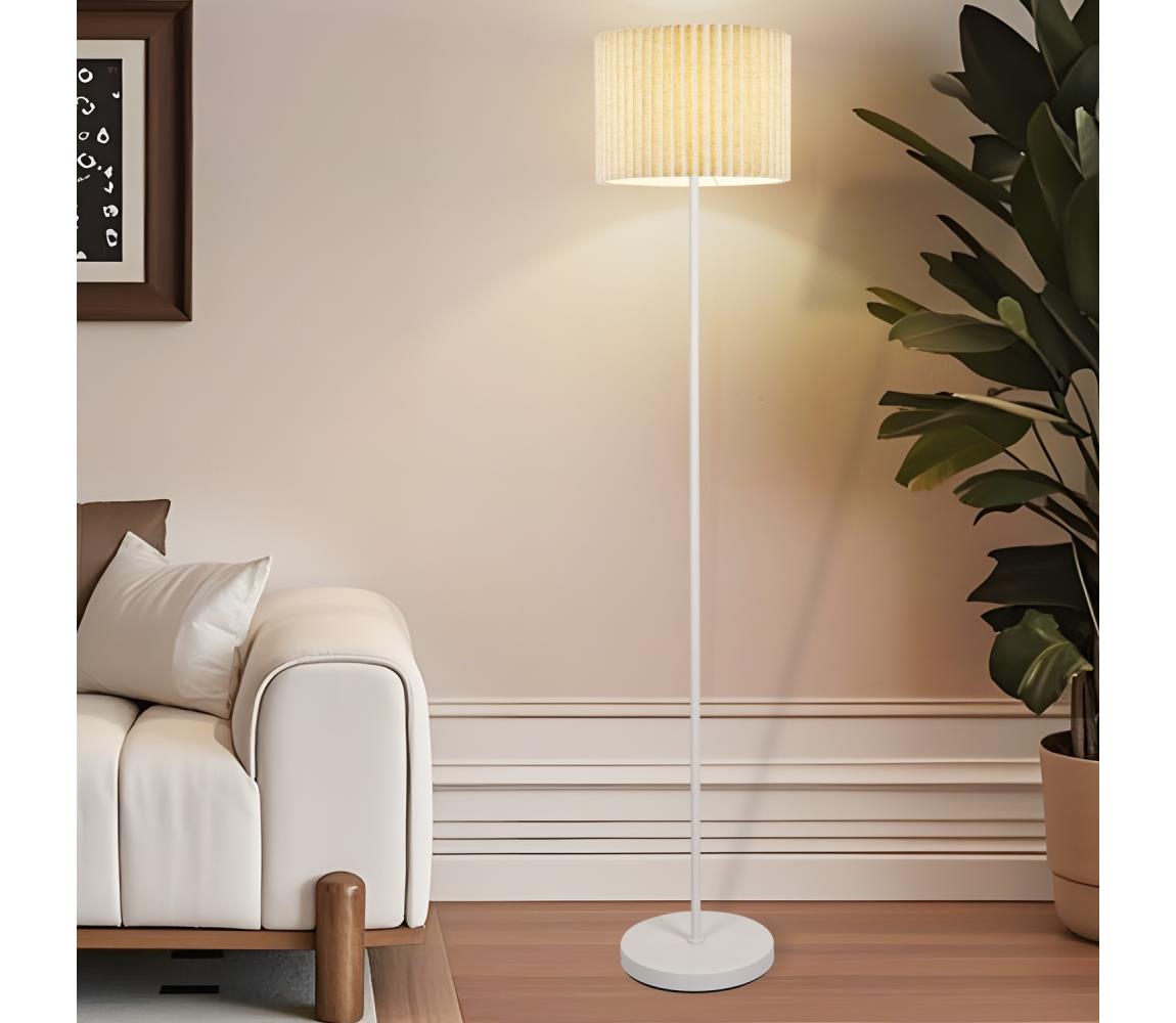 Brilagi Stojacia lampa NORDIC WAVE 1xE27/15W/230V ľan/biela BRI397