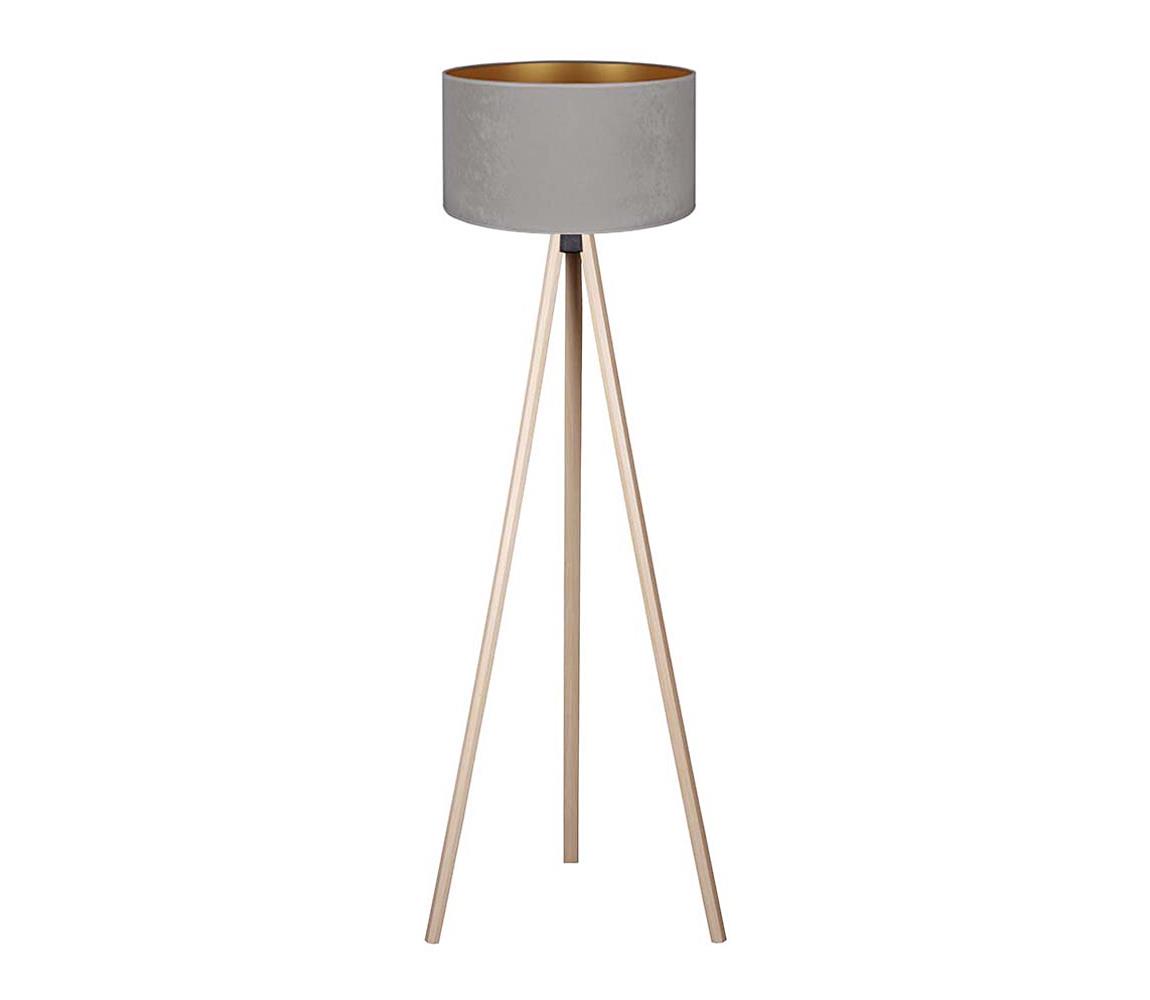 Brilagi Stojacia lampa VELVET 1xE27/60W/230V béžová/šedá