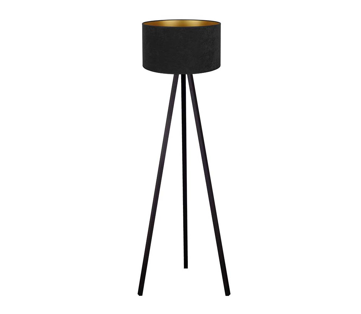 Brilagi Stojacia lampa VELVET 1xE27/60W/230V čierna/wenge