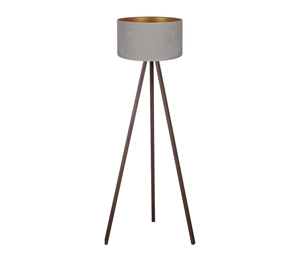 Brilagi Stojacia lampa VELVET 1xE27/60W/230V hnedá/šedá