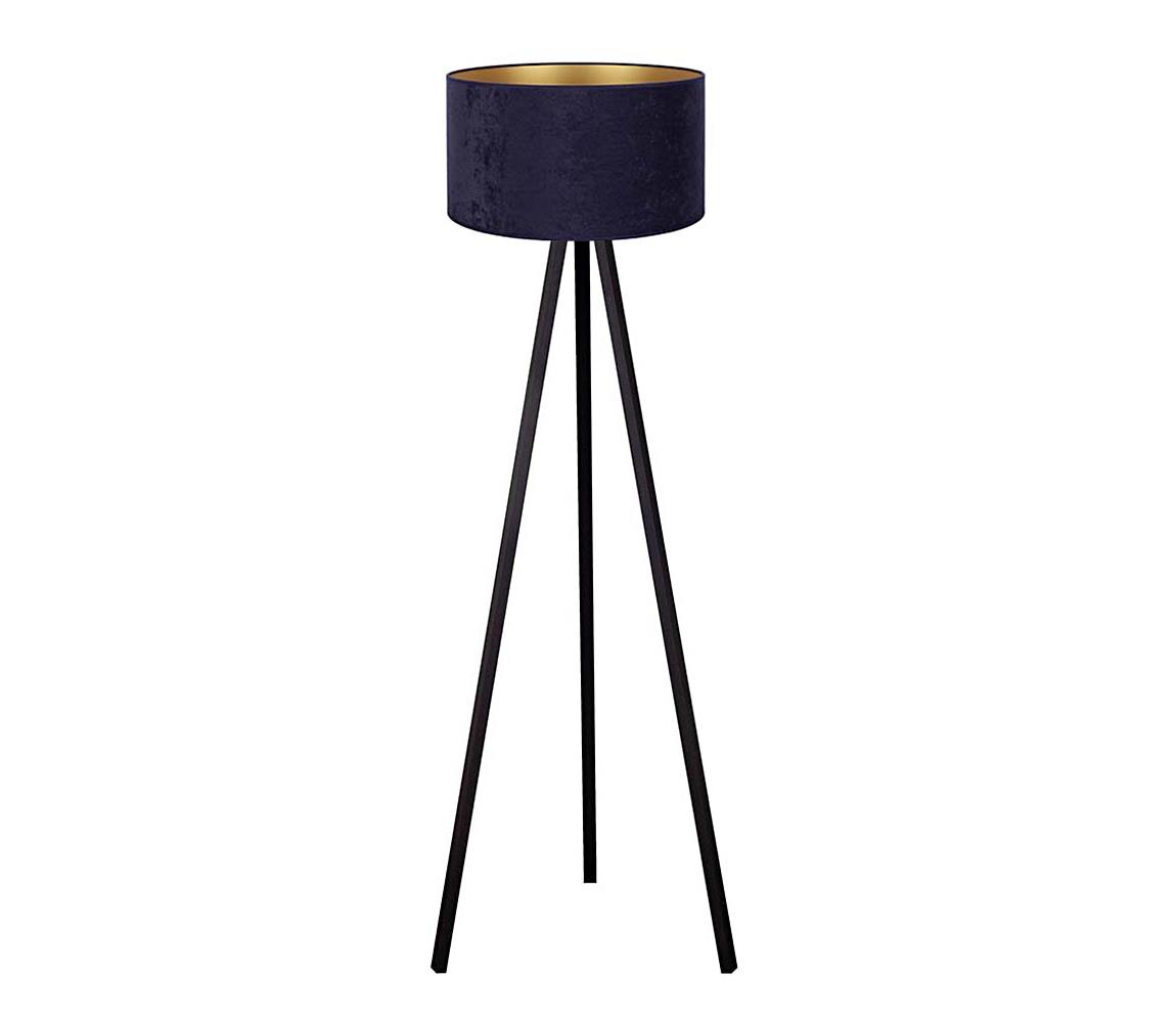 Brilagi Stojacia lampa VELVET 1xE27/60W/230V wenge/modrá AS0466+DU82467