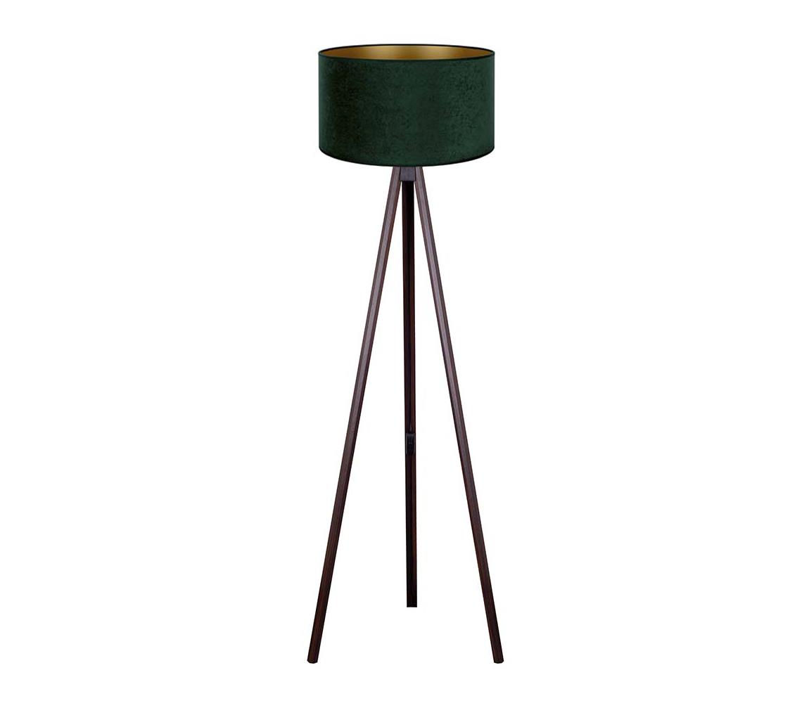 Brilagi Stojacia lampa VELVET 1xE27/60W/230V wenge/zelená