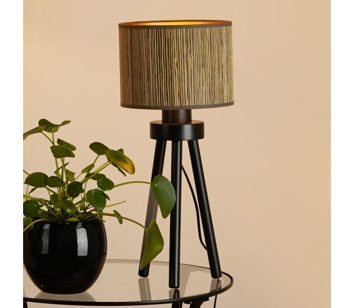 Brilagi Stolná lampa BOSTON ROLLER 1xE27/15W/230V hnedá/zlatá