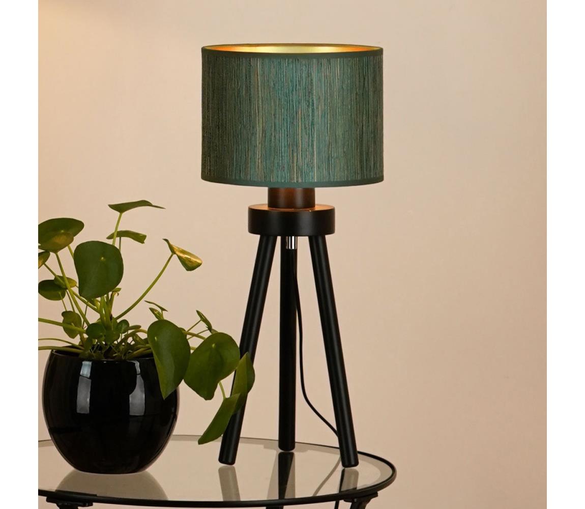 Brilagi Stolná lampa BOSTON ROLLER 1xE27/15W/230V zelená/zlatá