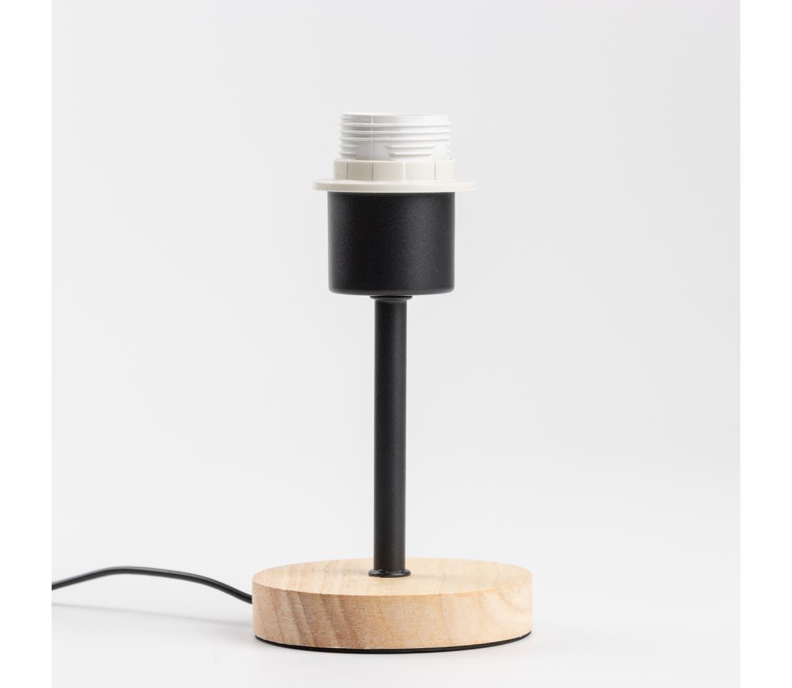 Brilagi Stolná lampa NUBILA WOOD 1xE27/25W/230V dub/čierna BRI134