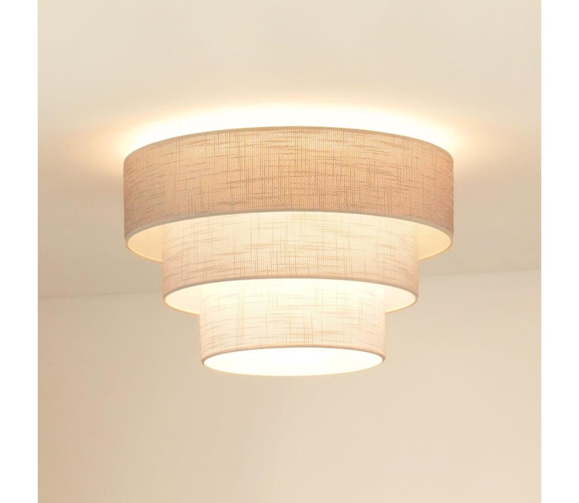 Brilagi Stropné svietidlo ALASKA LUNETA 1xE27/15W/230V pr. 45 cm šedá/krémová