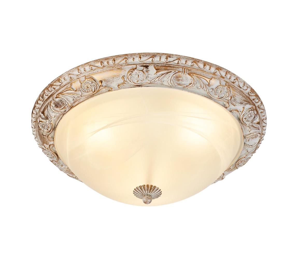 Brilagi Stropné svietidlo ARIADNA 3xE27/60W/230V zlatá/krémová/patina BG71350