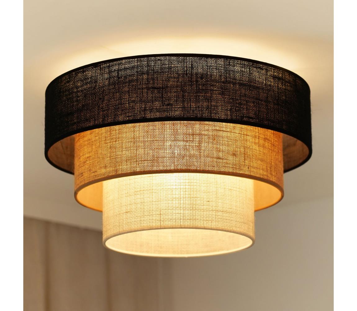 Brilagi Stropné svietidlo ASPEN LUNETA 1xE27/15W/230V pr. 45 čierna/béžová/krémová