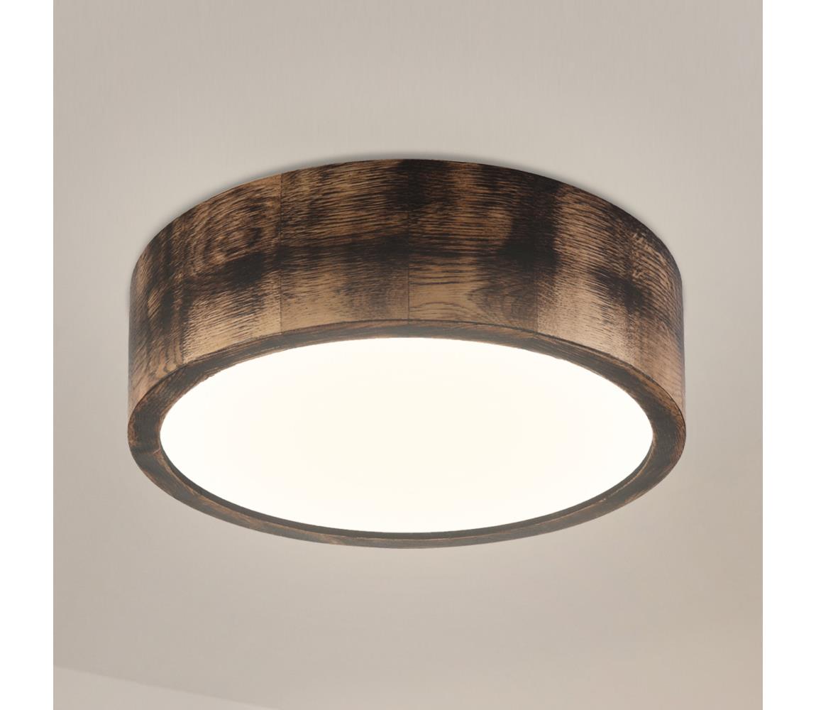 Brilagi Stropné svietidlo CARVALHO SMOKEY 1xE27/60W/230V dub pr. 27,5 cm LD-PD-6.1/SMOKY