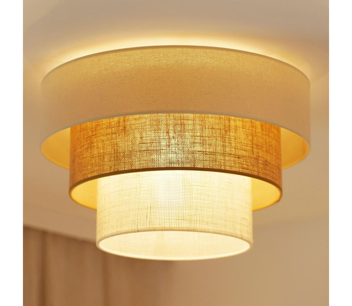 Brilagi Stropné svietidlo DENVER LUNETA 1xE27/15W/230V pr.45 béžová/hnedá/krémová