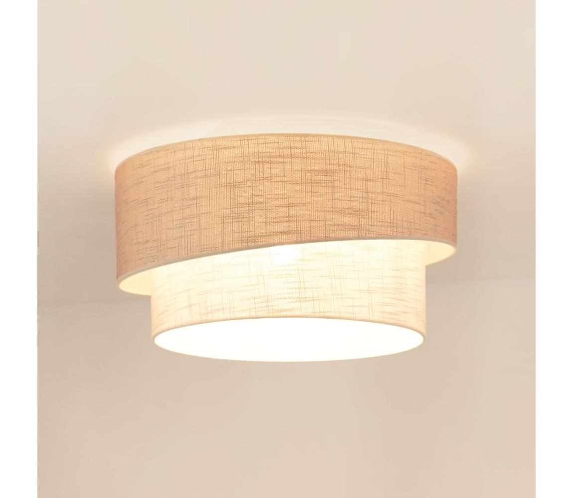 Brilagi Stropné svietidlo DOVER SHINE 1xE27/15W/230V pr. 50 cm šedá/krémová