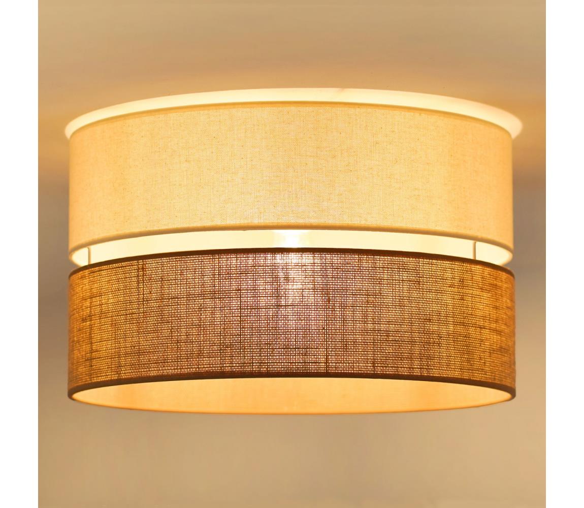 Brilagi Stropné svietidlo ROYAL YUTE 1xE27/15W/230V pr. 40 cm béžová/krémová